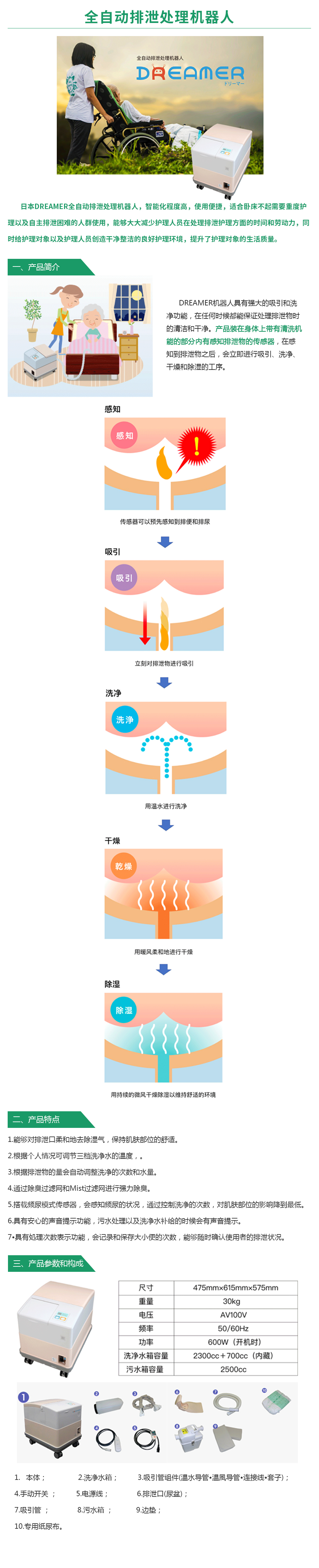 全（quán）自動排泄處理機器（qì）人