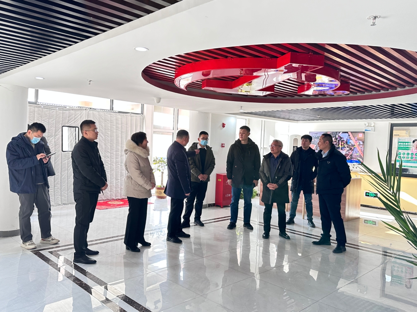 濟南市民政局領導（dǎo）來（lái）遙牆蔚藍至（zhì）善家園調研工作